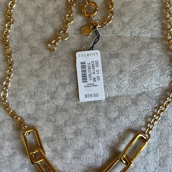 TALBOTS - Links and Circle Pendant -- NEW with Tag - Picture 7 of 9